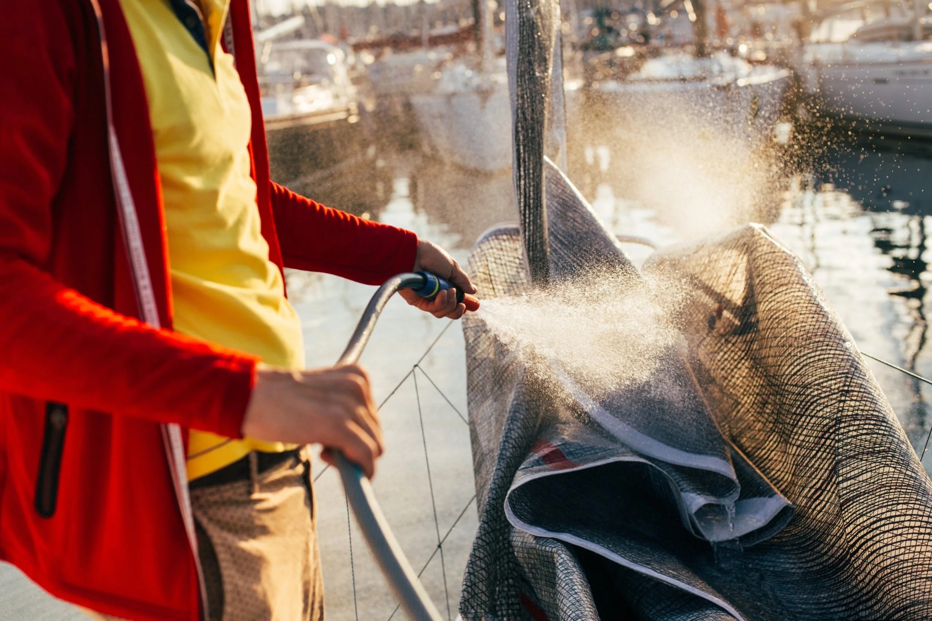 Boat exterior wash